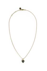 Claw Collection: ORIGINAL SETTING - LOVE CLAW NECKLACE ONYX - 18K GOLD PLATED