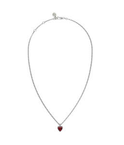 MINI LOVE CLAW NECKLACE GARNET