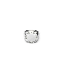 TEXT LOGO SOVEREIGN RING