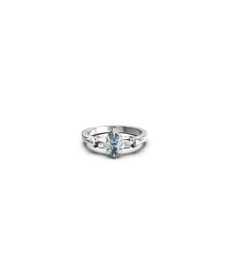 Jewellery: PRECIOUS PUNK DROPLET RING - SKY BLUE TOPAZ
