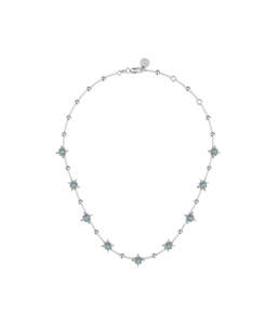 PRECIOUS PUNK ORB NECKLACE - SKY BLUE TOPAZ