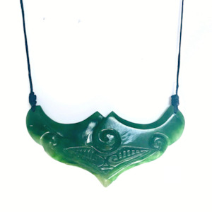 NZ Greenstone Breast Plate - 110mm