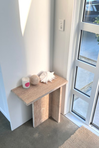 Entrata Travertine Table