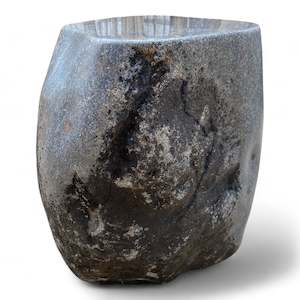 Luxury Stone Side Table Half Polished  52.5cm x 40cm x 44.5cm Height (2825)