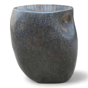 Stone Seats: Stone Side Table Luxury Matte Finish 33cm x 35cm x 43.5cm Height (2819)