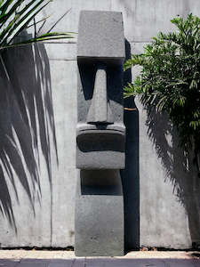 Easter Island Statue Hand Carved Lava Stone 80cm (2496)