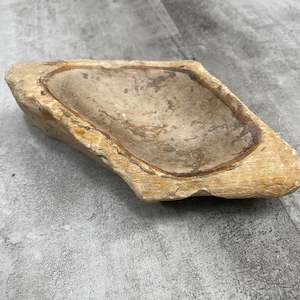 Raw Petrified Wood Natural Stone Luxury Dish & Bowl (PD4)