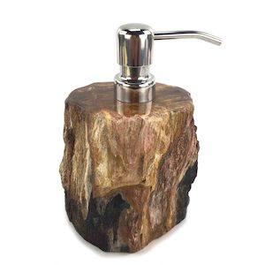Luxury Petrified Wood Soap & Lotion Dispenser 100mL (1766)