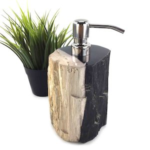Luxury Petrified Wood Soap & Lotion Dispenser 180mL (1748)