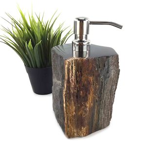 Luxury Petrified Wood Soap & Lotion Dispenser 180mL (1744)