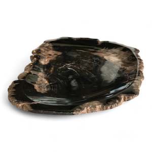 Luxury Petrified Wood Stone Platter Tray Rare Product 30cm x 20.5cm x 2.5cm (2453)