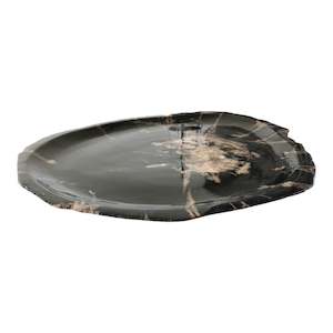 Luxury Petrified Wood Stone Platter Tray Rare Product 8cm x 8cm x 2.5cm (2451)