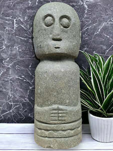 Sumba Statue Primitive Hand Carved Stone Sculpture 65cm Height (2694)