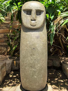 Primitive Sumba Statue Hand Carved Stone Sculpture 61cm Height (3022)
