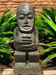 Pacifica Statue Primitive Hand Carved Stone Sculpture 63cm Height (2996)
