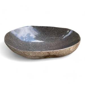 Luxury Stone Bowls: Luxury Stone Bowl 43cm x 28cm x 13.5/13cm (2795)