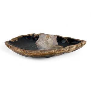 Stone Platters: Petrified Wood Natural Stone Plate | Platter 330mm x 250mm x 50mm (2423)
