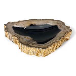 Petrified Wood Natural Stone Plate | Platter 360mm x 240mm x 50mm (2416)