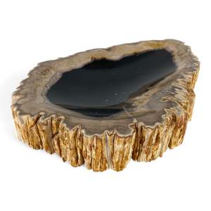 Petrified Wood Natural Stone Plate | Platter 410mm x 260mm x 50mm (2415)