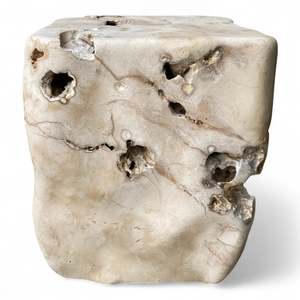 Natural Artistry Beautiful Marble Stool 400mm x 400mm x 460mm (3278)