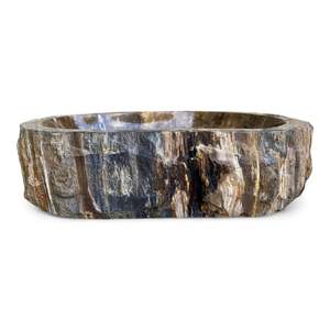 Luxury Petrified Wood Stone Basin 570mm x 410mm x 150mm (2940)