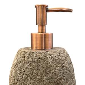Petrified Wood Soap Lotion Dispensers 100ml 180ml: Soap & Lotion Dispenser Pump Head (Copper Finish)