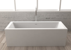 Large Baths Over 1800mm: Gia Extra Large Square-Sided Bath - 1830mm - G65119