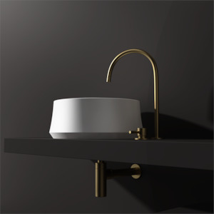 Benchtop Basins: Round Angled Basin - 410mm - B1 Various Colours