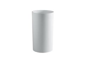 Freestanding Basins: Toka Lite Jess - Cylindrical Pedestal Stone Basin - 830mm - CSB83