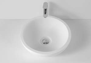 Vanity Countertop Basins: Round Basin w/ Thick Edges - 460mm - B1306