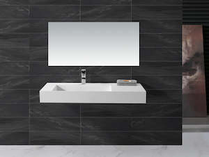 Wall Hung Basins: Hugi Modern Wall Hung Basin - 902mm - B1375-3