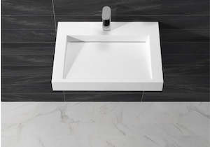 Wall Hung Basins: Hugi Modern Wall Hung Basin - 602mm - B1260