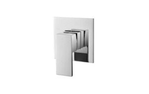 Bath Tapware: Square Mixer - Brushed Nickel - ROC13