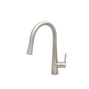 Kitchen Laundry Tapware: Pull Out Kitchen Mixer - Brushed Nickel - ELE12