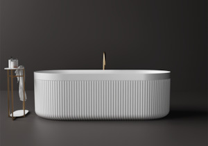 Bath Sale: Venus Oval Fluted Bath - 1700mm - ST86 - Various colours