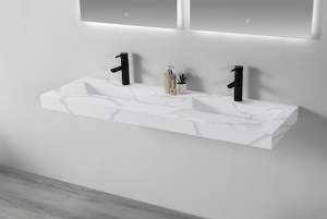 Marble Solid Surface Basins: Marble ramp basin - BUVS1500
