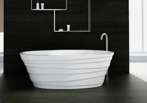 Gia Baths: Gia Designer Stone Bath - 1600mm - G65100