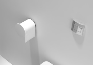 Toilet Roll Holder - Matte White - G01158