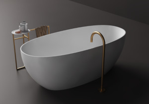 Baths Under 3500: Grace Slimline Medium Freestanding Bath - 1600mm - ST39 1600 T