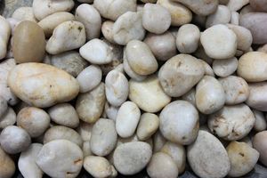 Bagged Pebble & Stone: Polished White