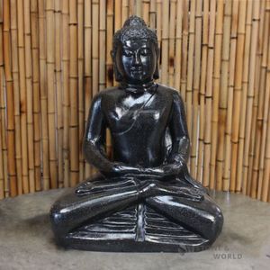 Garden Decor: Sitting Terrazzo Buddha