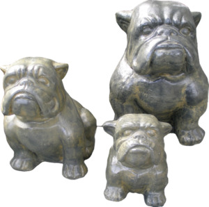 Sculptures & Statues: Bulldogs (Set of 3)