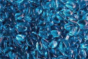Bagged Pebble & Stone: Blue Polished