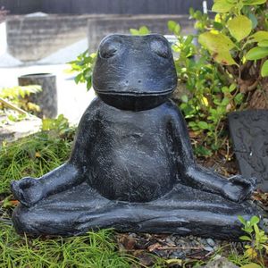 Sculptures & Statues: Yoga Frog