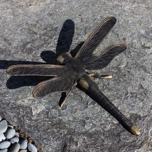Large Brass Dragonfly (Black)