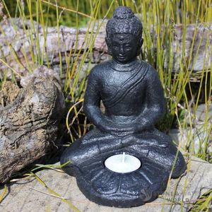 Garden Decor: Sitting Buddha Tealight Holder