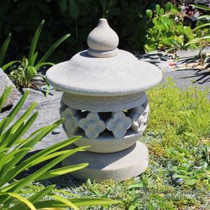 Garden Decor: Small Round Frangipani Lantern