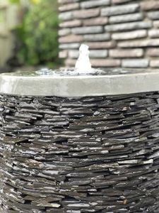 Water Features: Stacked Stone Urn
