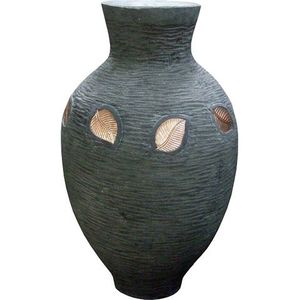 Water Features: Urn with Copper Leaves