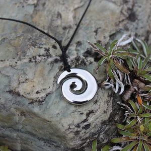 Ornaments & Handicraft: Sterling Silver Koru Pendant